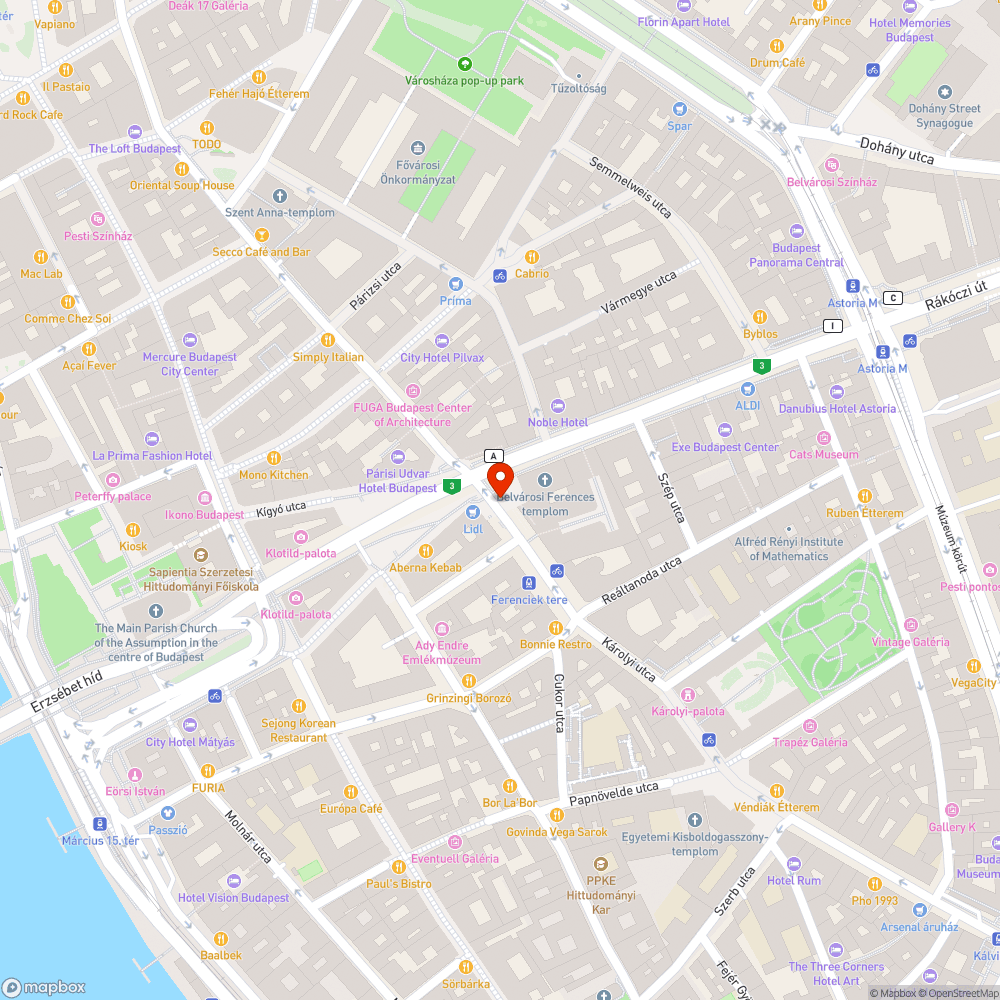 Kővel kitámaszott közterületi objektum bejelentés helye