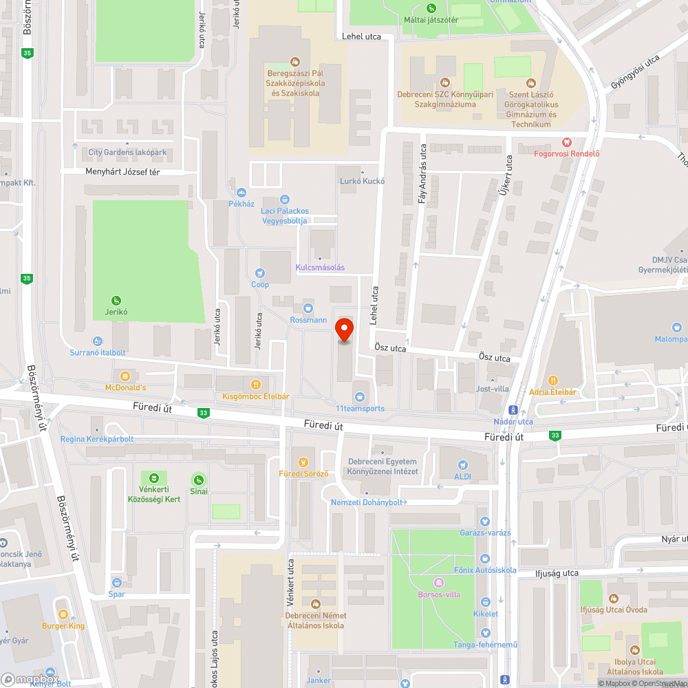 Aszfaltozás bejelentés helye