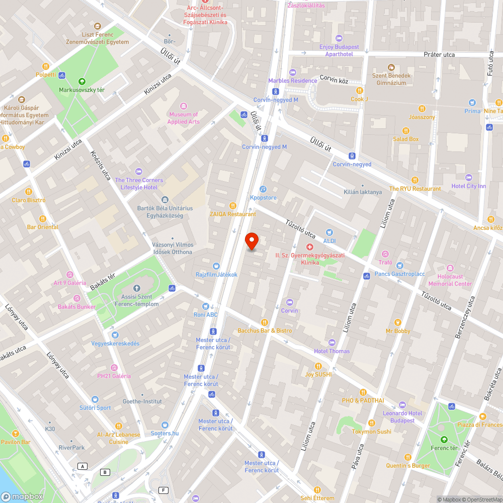 DK plakát Ferenc krt 33 bejelentés helye