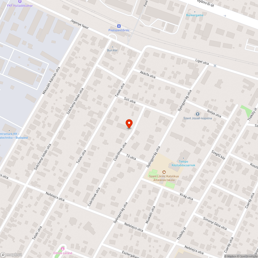 Csupasz a Csörötnek utca új szakasza bejelentés helye