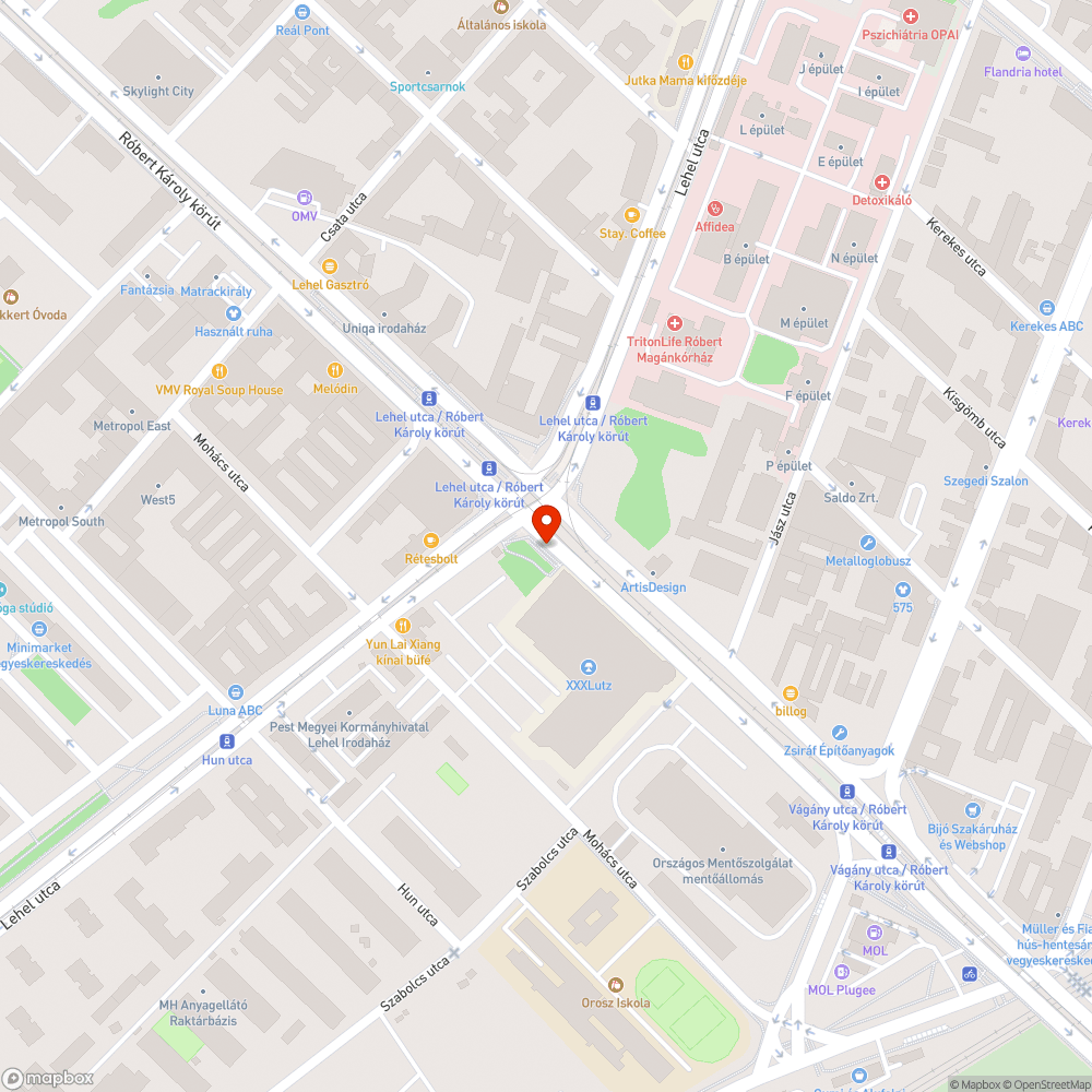 kidöntött pollerek az út és a kerékpársáv határán bejelentés helye