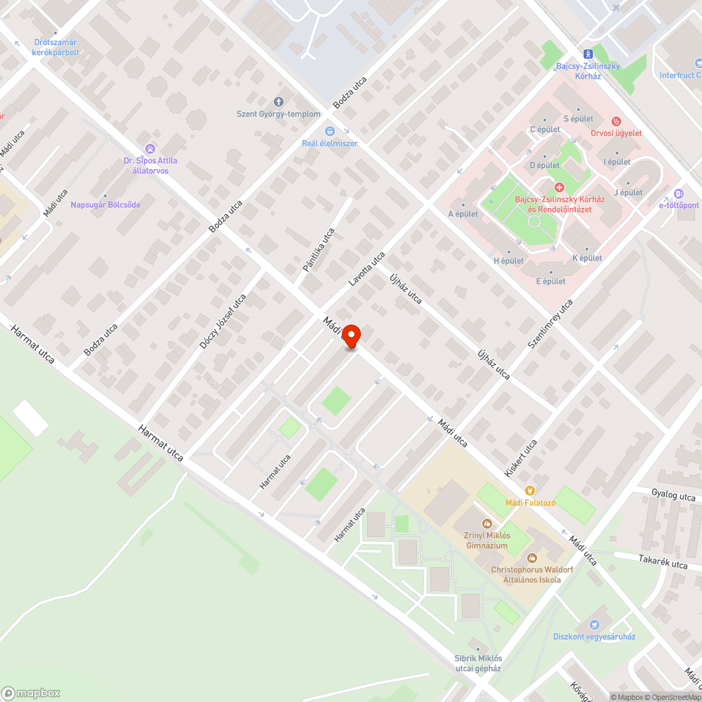 Összefirkált buszmegálló bejelentés helye