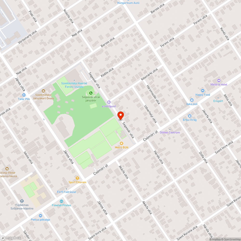 Egyenetlen járda bejelentés helye