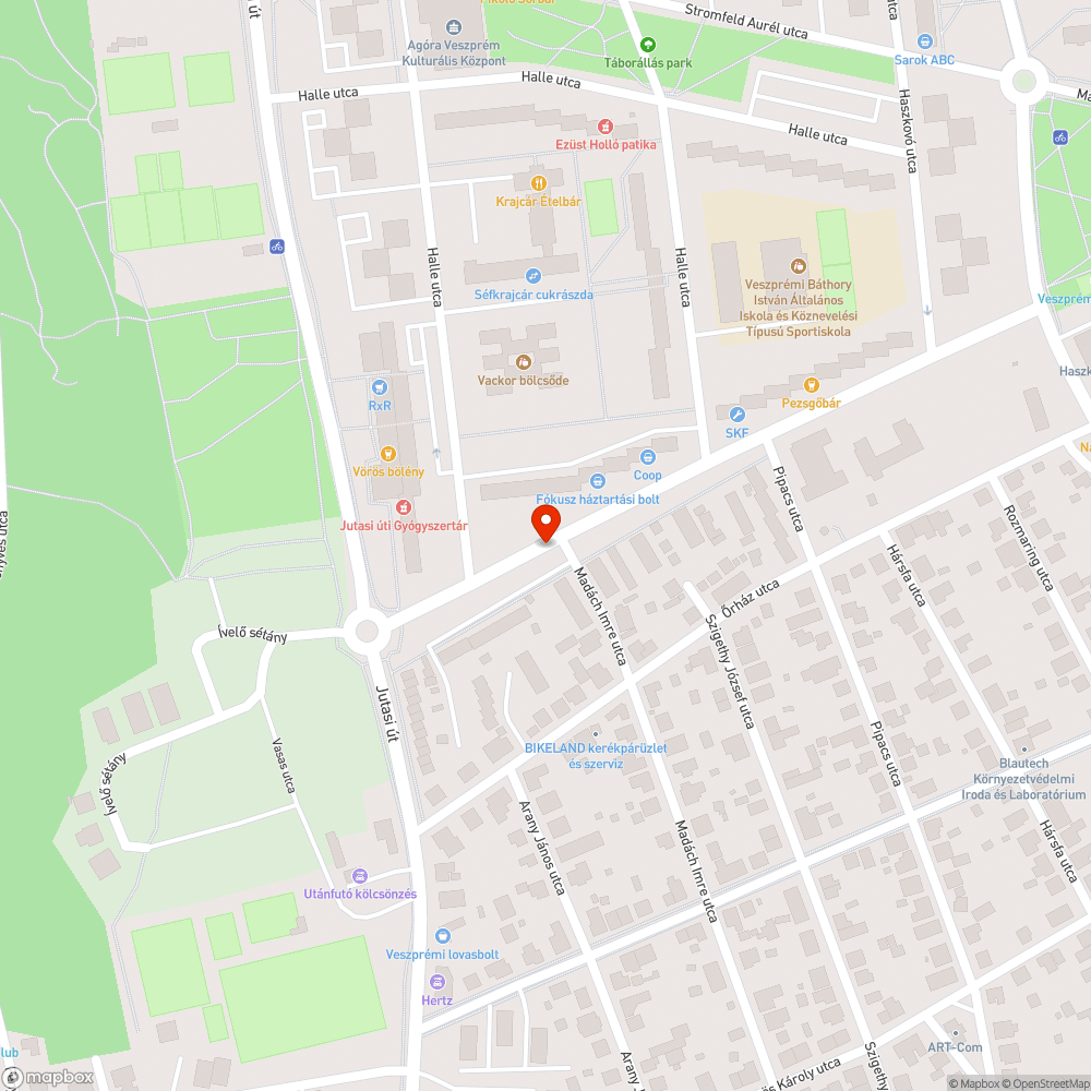 Illegális szemétlerakó a Munkácsy úton bejelentés helye