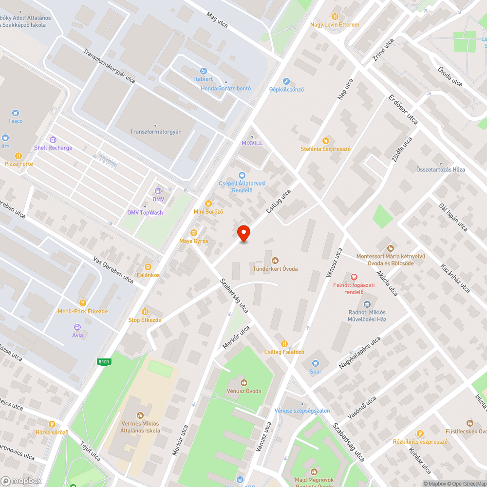 Építési törmelék bejelentés helye