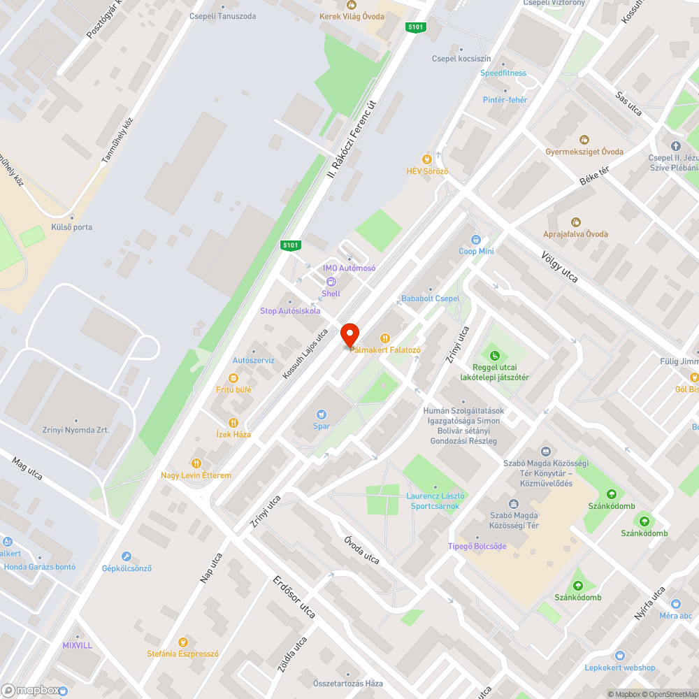 Használtruha-gyűjtőkonténer megtelt bejelentés helye