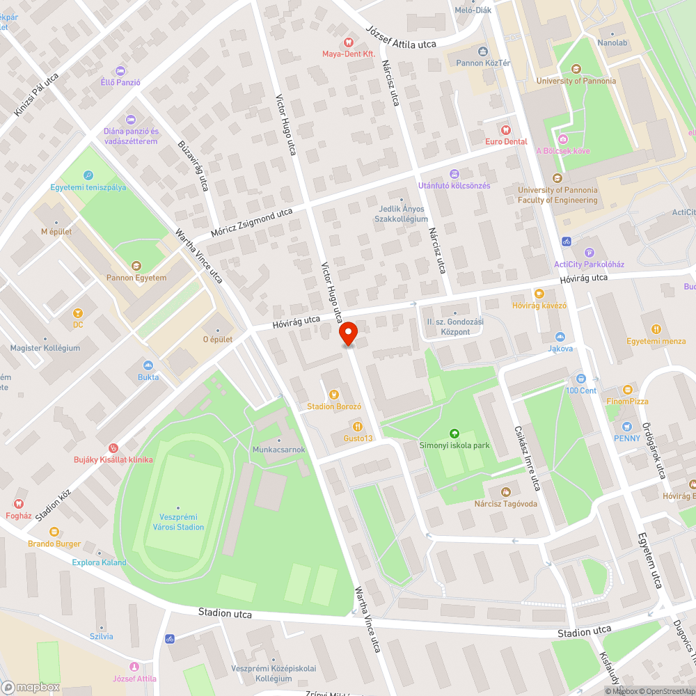 Mazda 6-os roncs a Victor Hugo utcában bejelentés helye