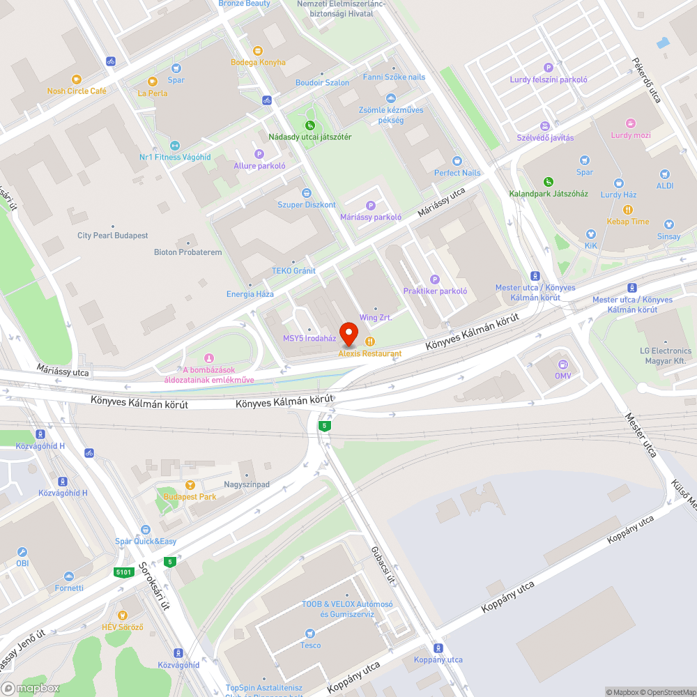 Szemét a főút mellett bejelentés helye