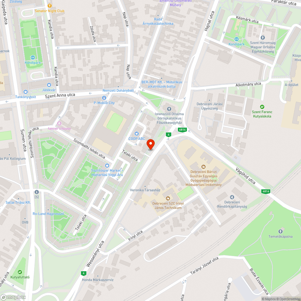 Rongálás bejelentés helye