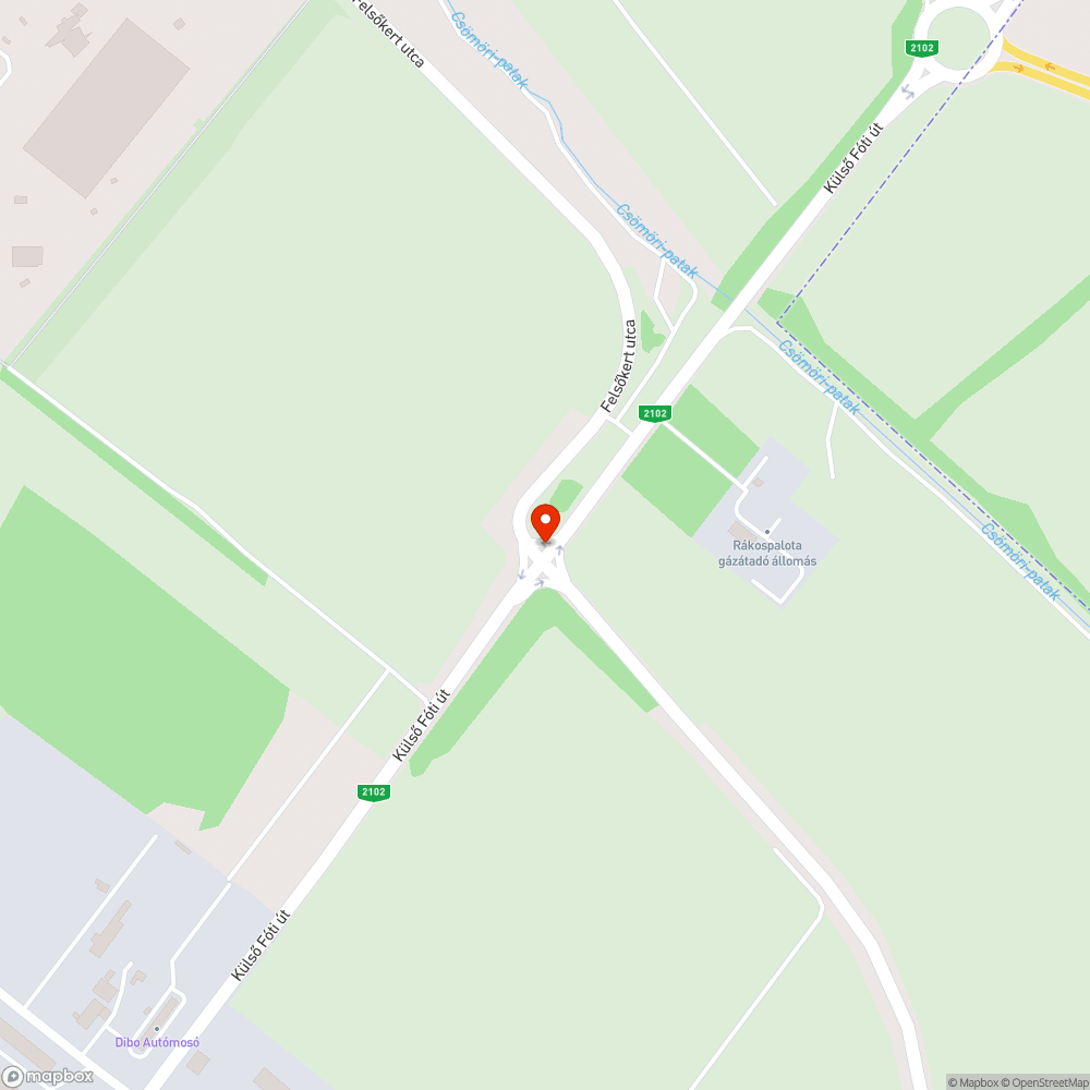 Leszakadt forgalom irányító lámpa bejelentés helye