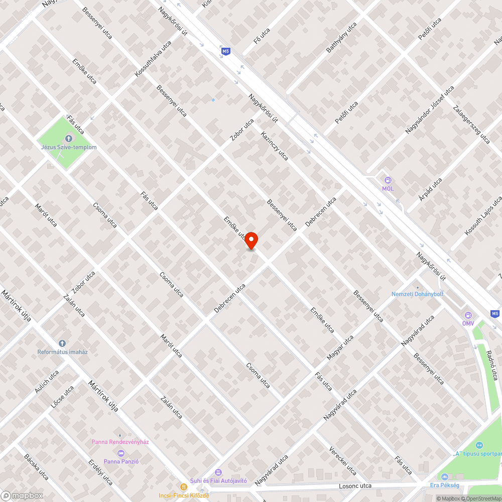 Kiszáradt fa bejelentés helye