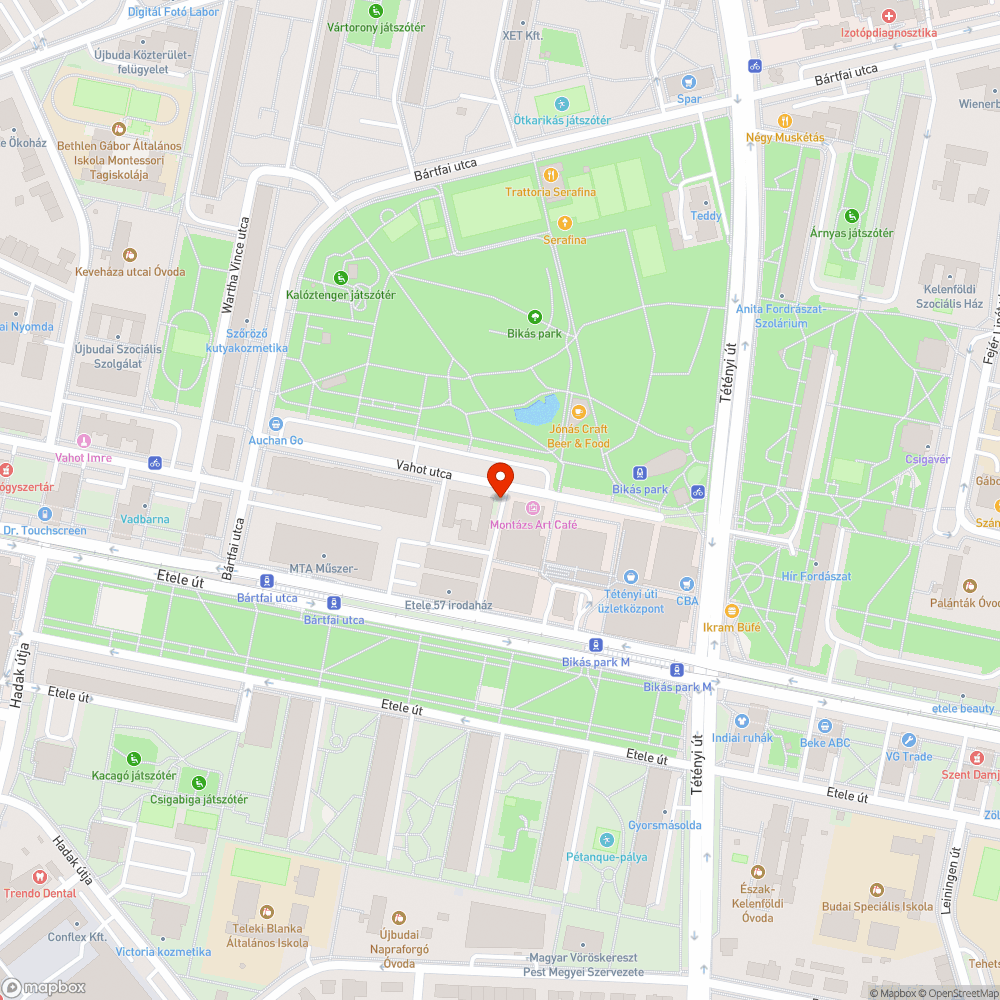 Úthiba bejelentés helye