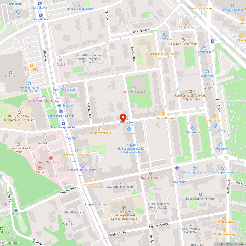 Hiányzó fa bejelentés helye