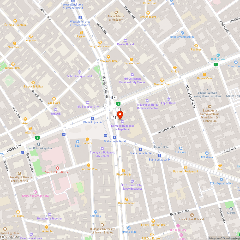 Villogó vészkijárat jelzés bejelentés helye