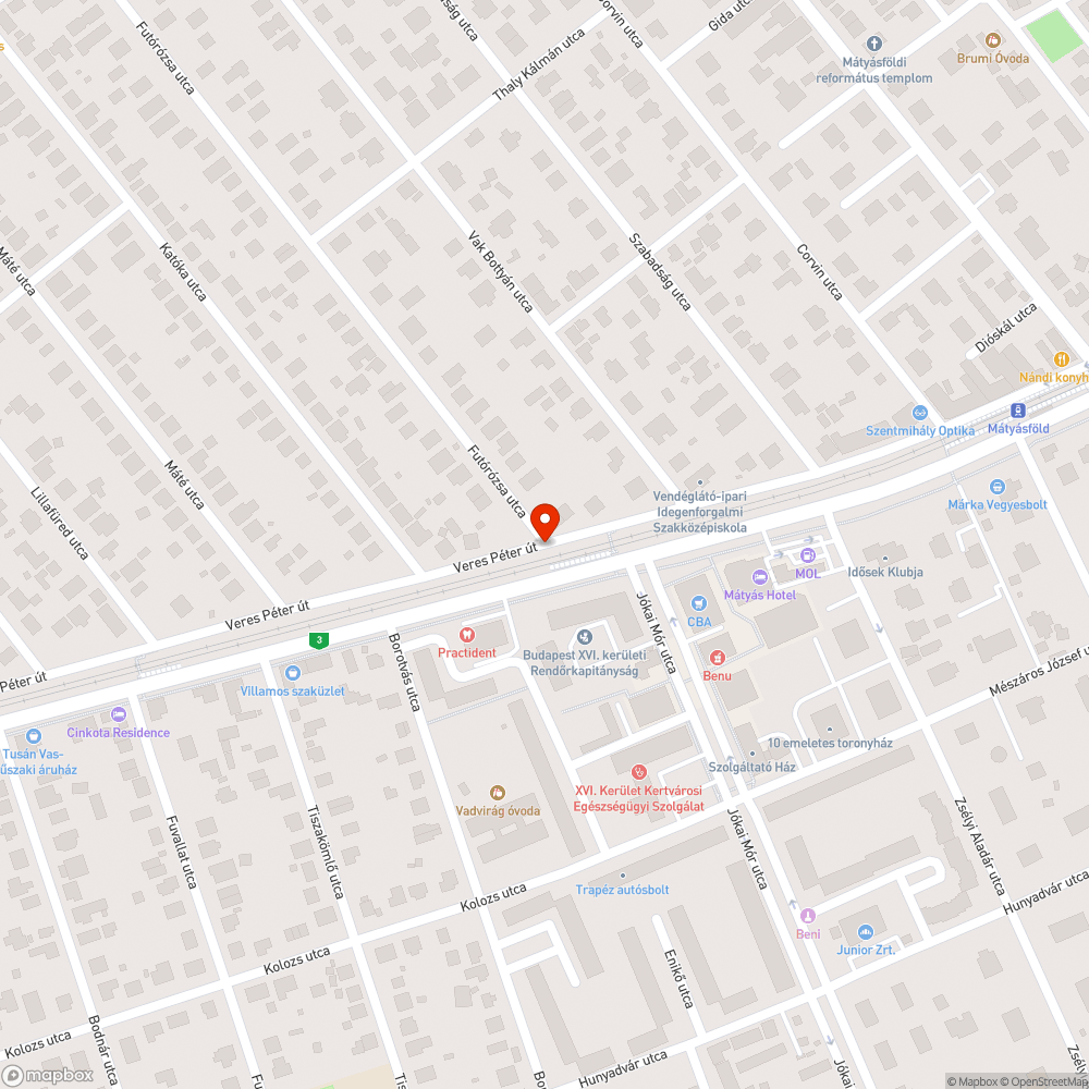 Kidőlt tábla bejelentés helye