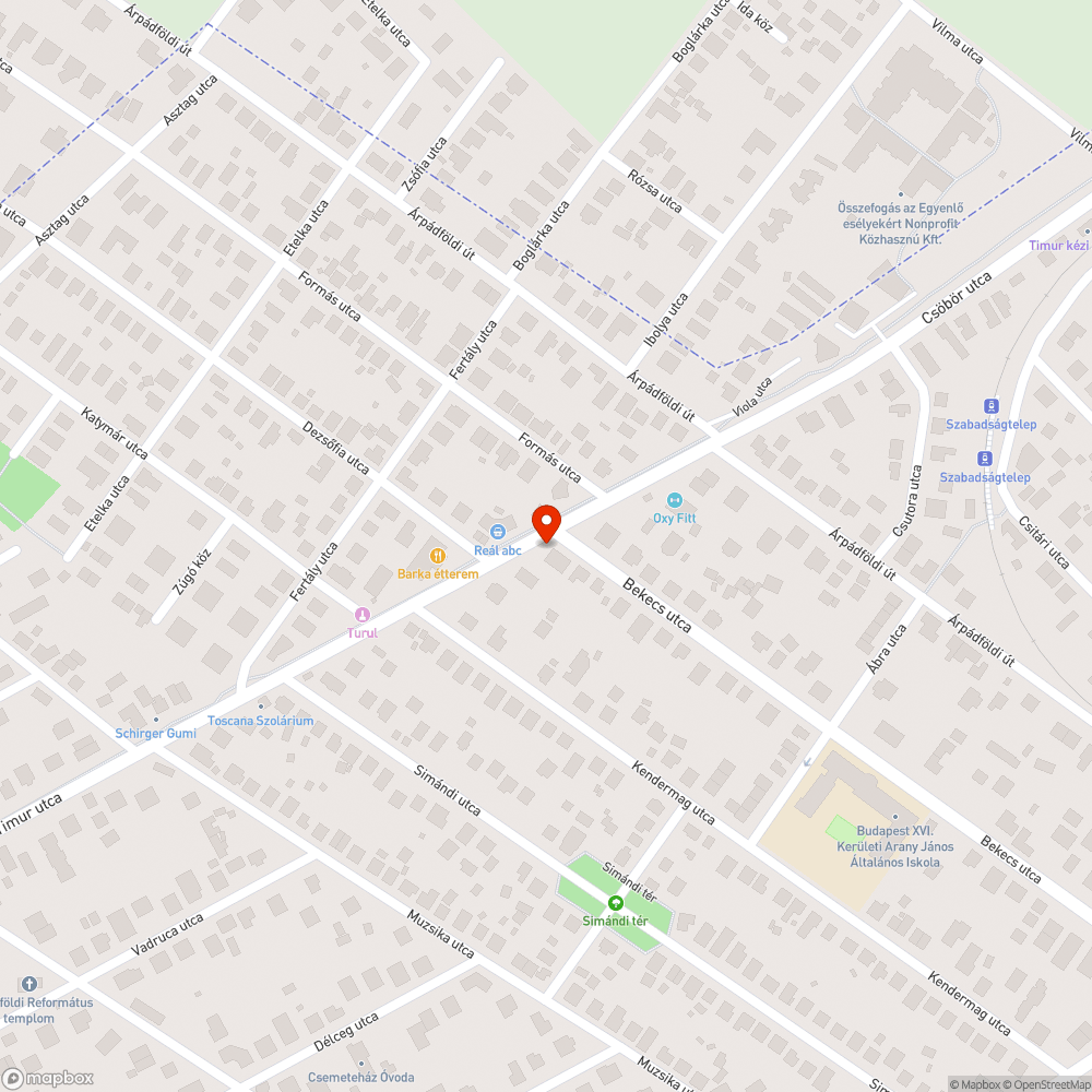 Fa bejelentés helye