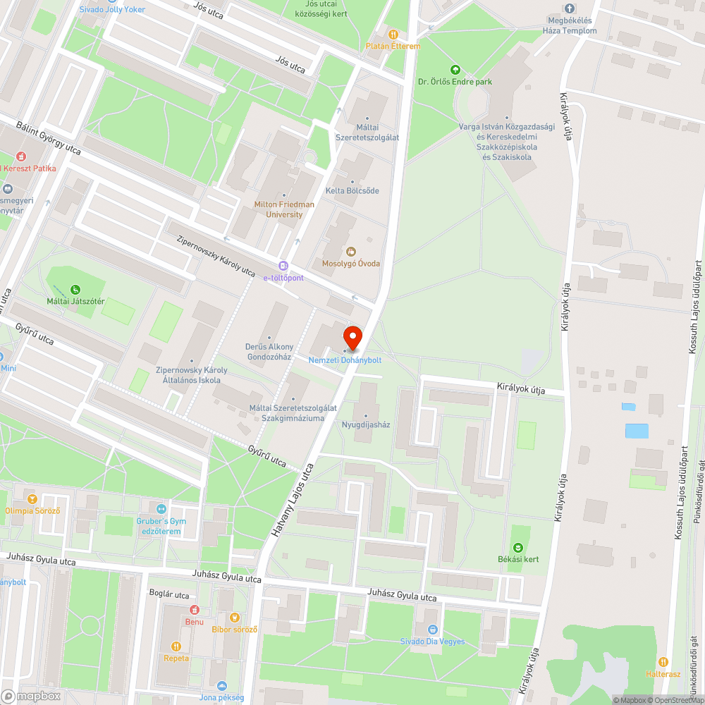 Kiégett lámpa bejelentés helye