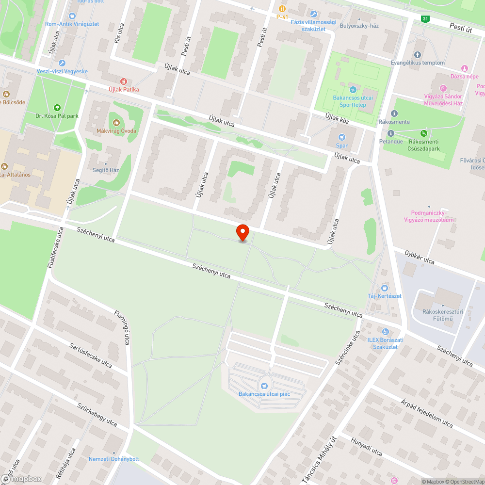 Beton bejelentés helye