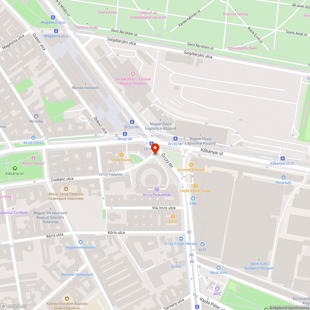 Oszlopcsonk járdán bejelentés helye