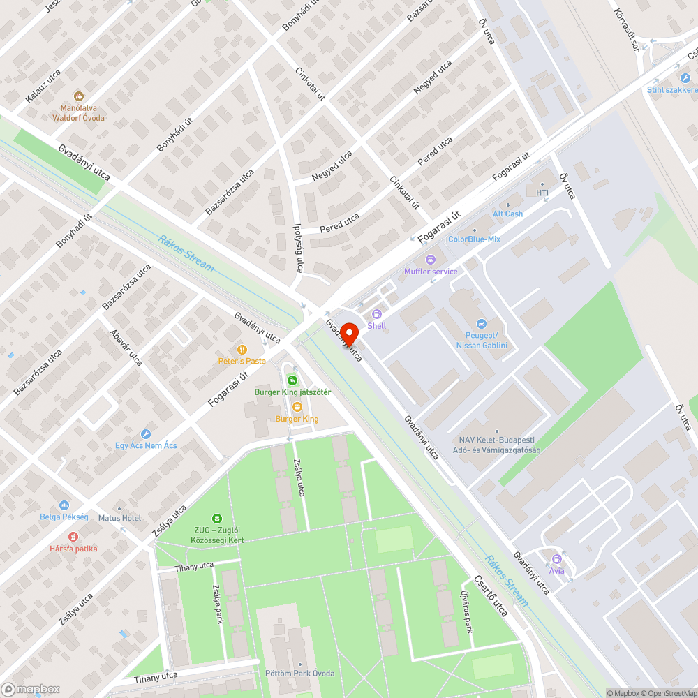 Elhagyott kifosztott autó bejelentés helye