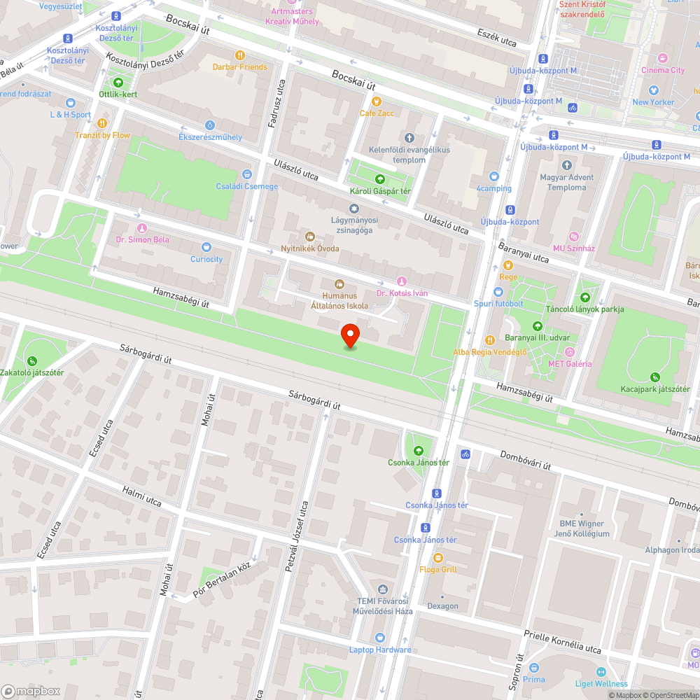 Kidőlt fa bejelentés helye