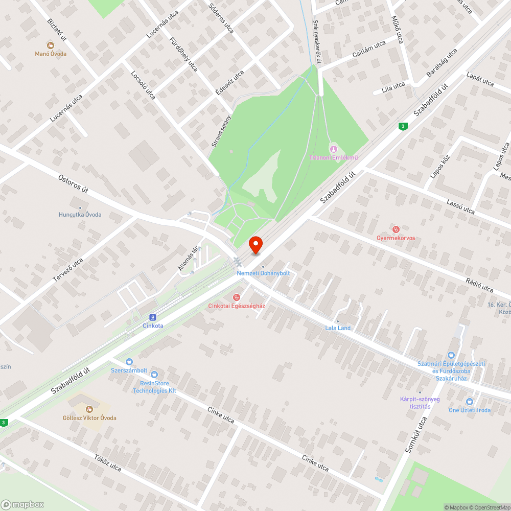 Járdán (kerékpárúton) parkolás bejelentés helye