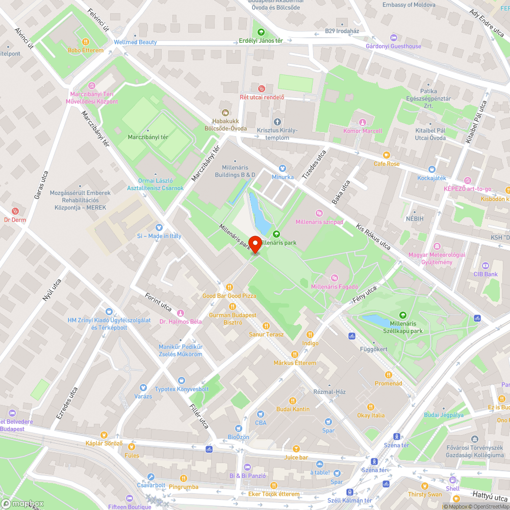 Zöld Péter játszótér, Millenáris bejelentés helye