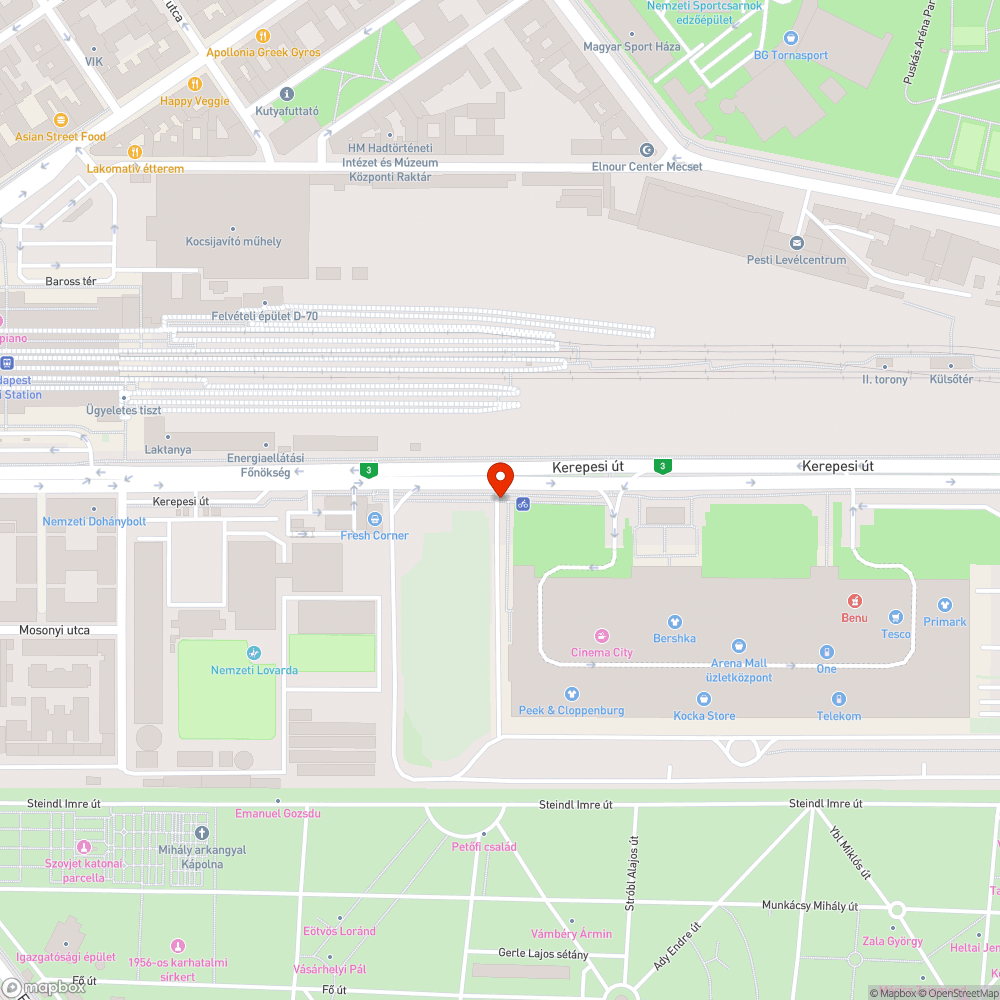 Megrongált pollerek és hulladékgyűjtő edény bejelentés helye