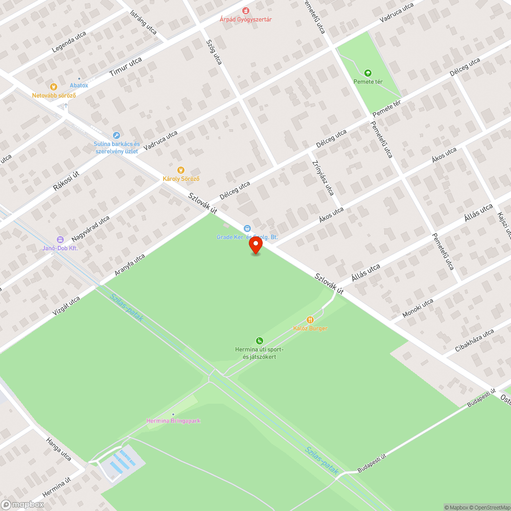 Szemet bejelentés helye