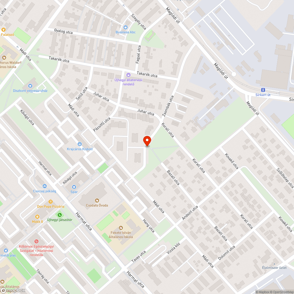 A kitört tábla és kövek bejelentés helye