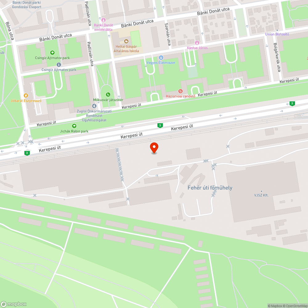 Villogó lámpa bejelentés helye