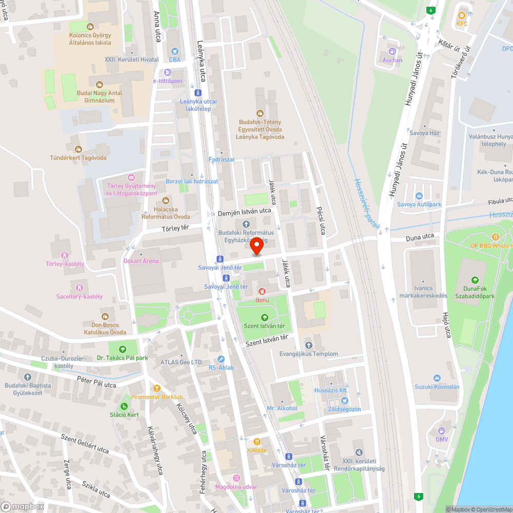 Sötét Duna bejelentés helye