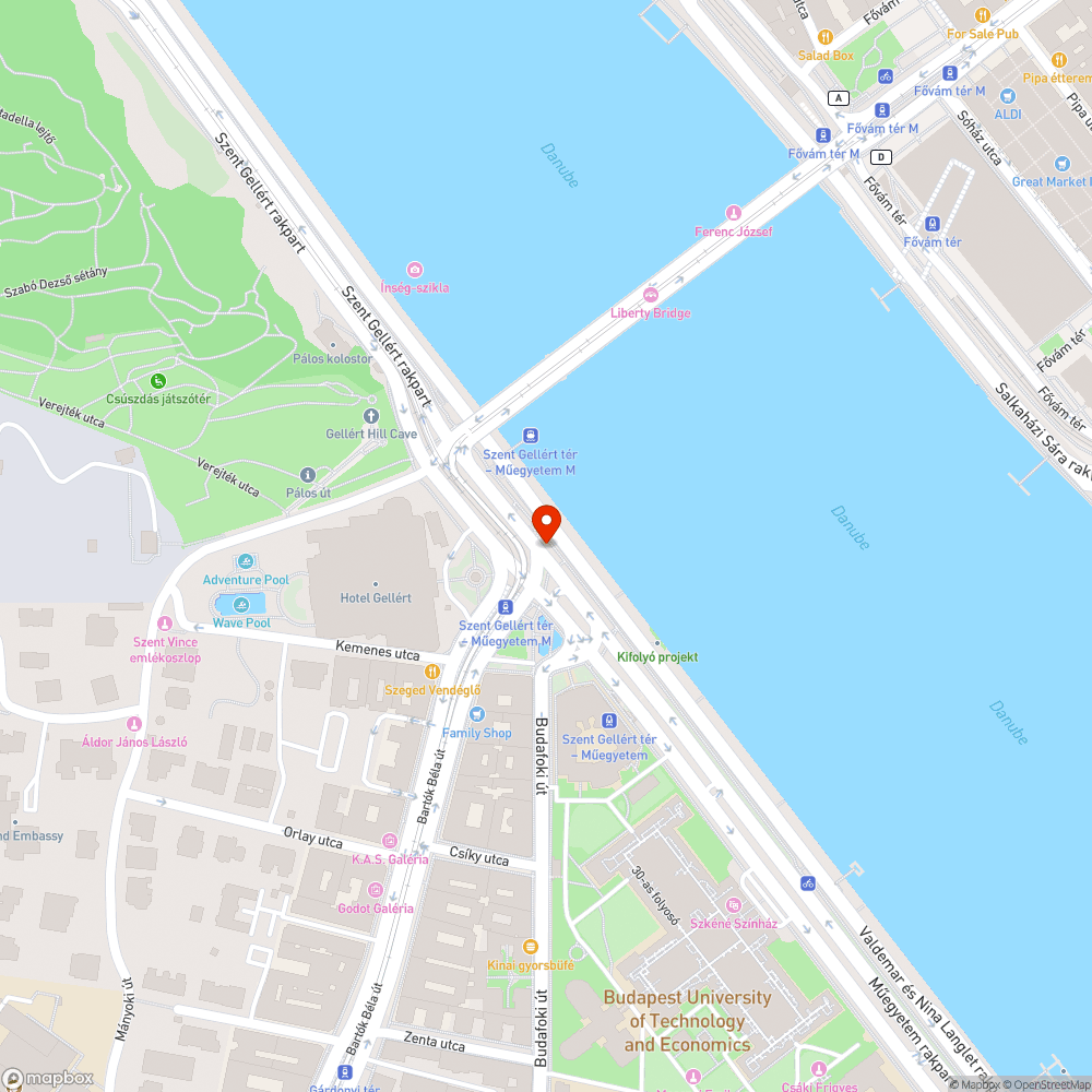 Gellért-téri közpumpa nem működik bejelentés helye