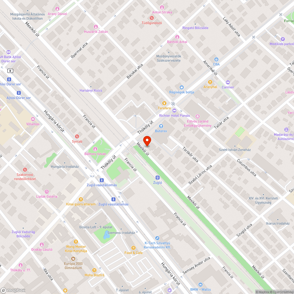 Döglött patkány bejelentés helye