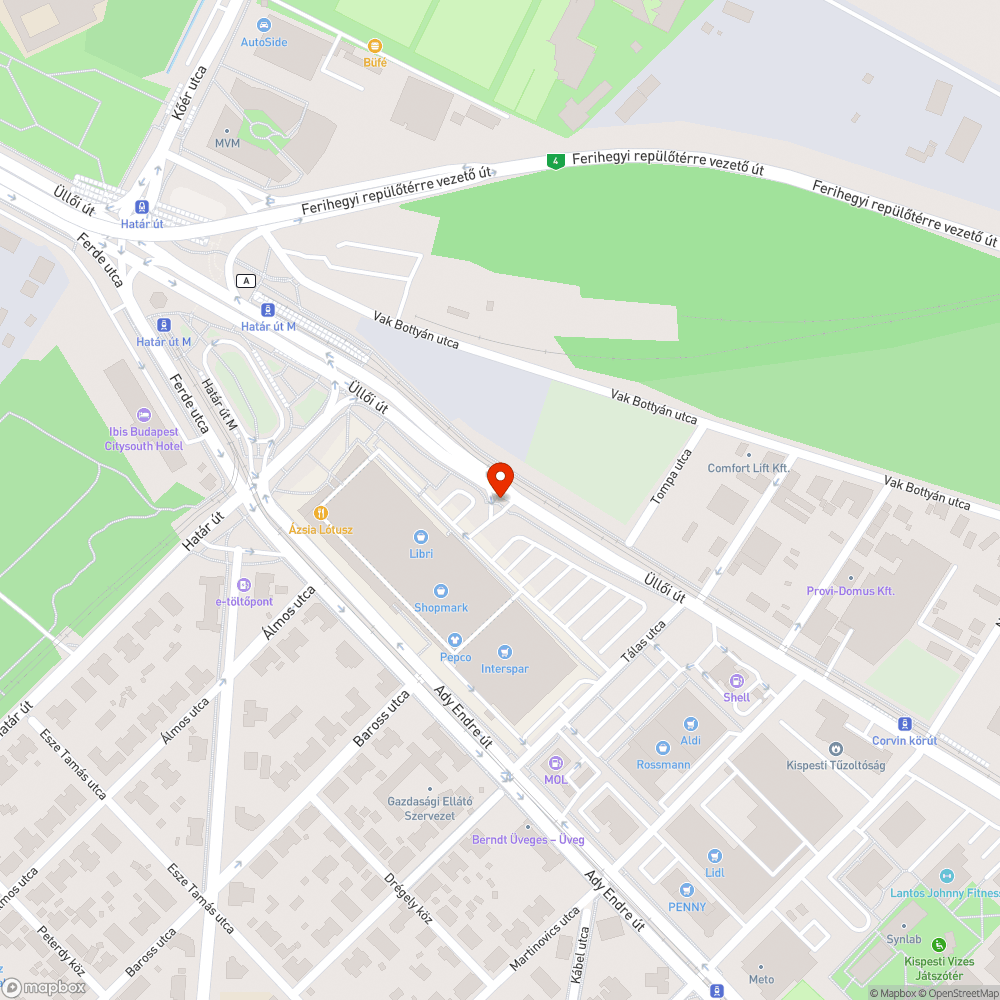 Shopmark bejelentés helye