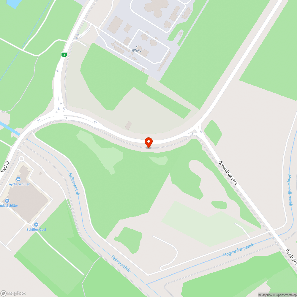 Beszakadt csatornafedő bejelentés helye