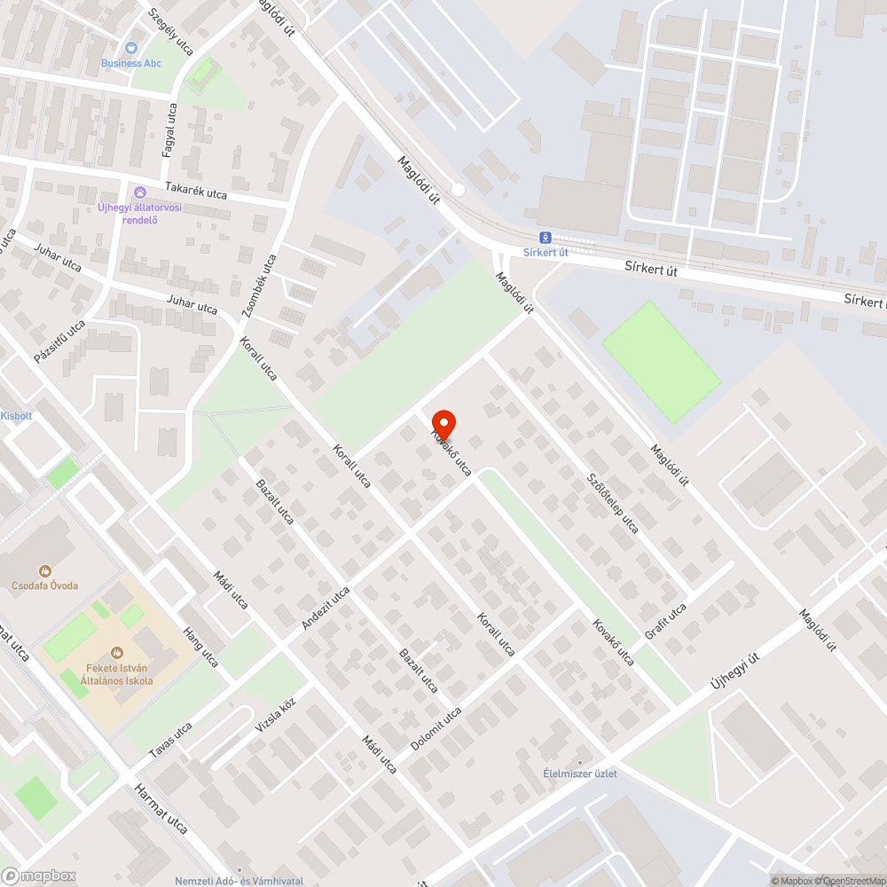 Tábla nélküli oszlop bejelentés helye