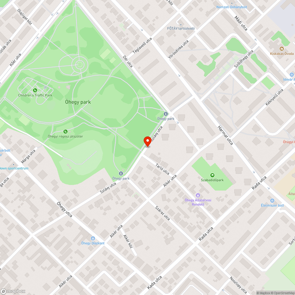 Hiányzót táblák az Óhegy parkban bejelentés helye