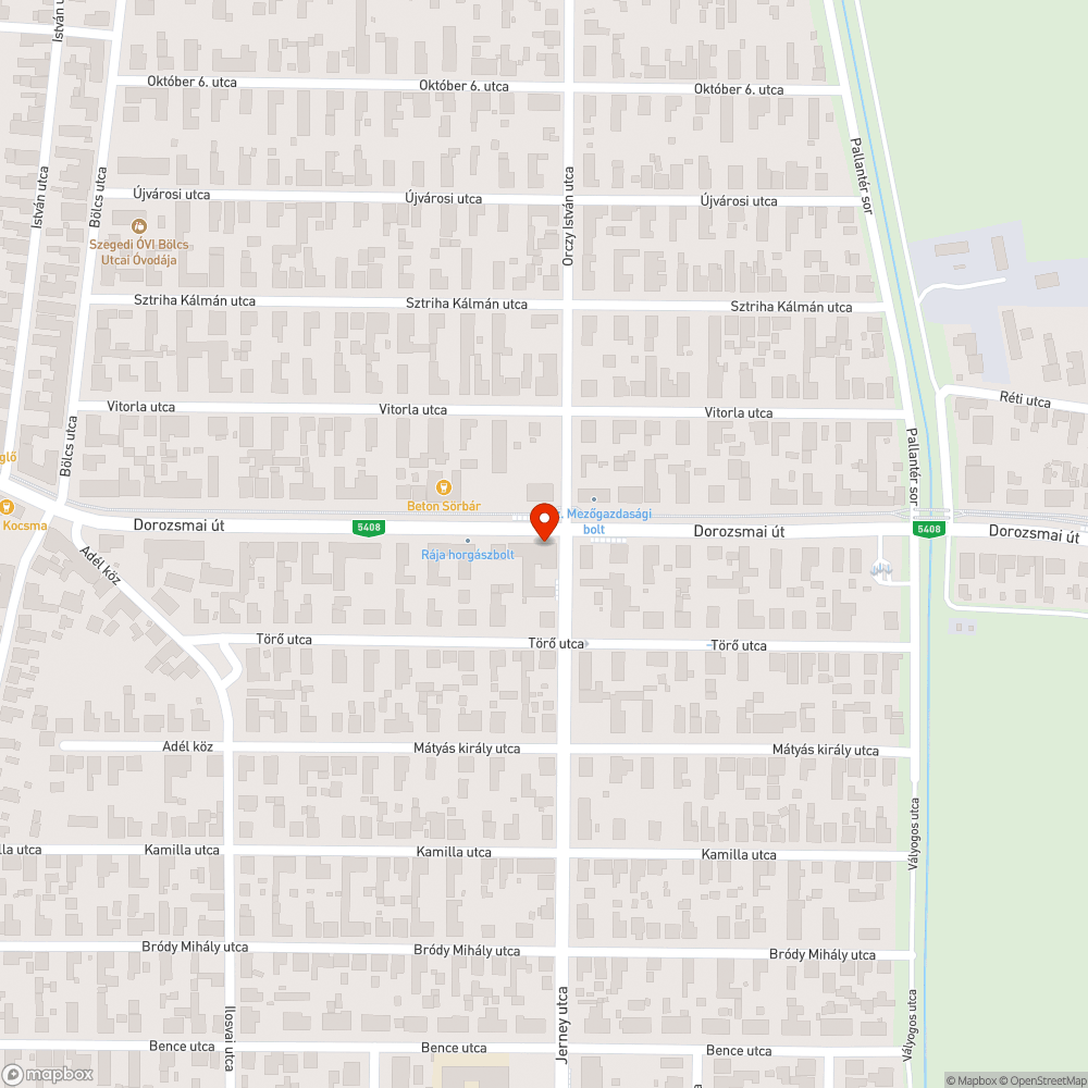 Egykori gyalogosterelő oszlop maradványa bejelentés helye