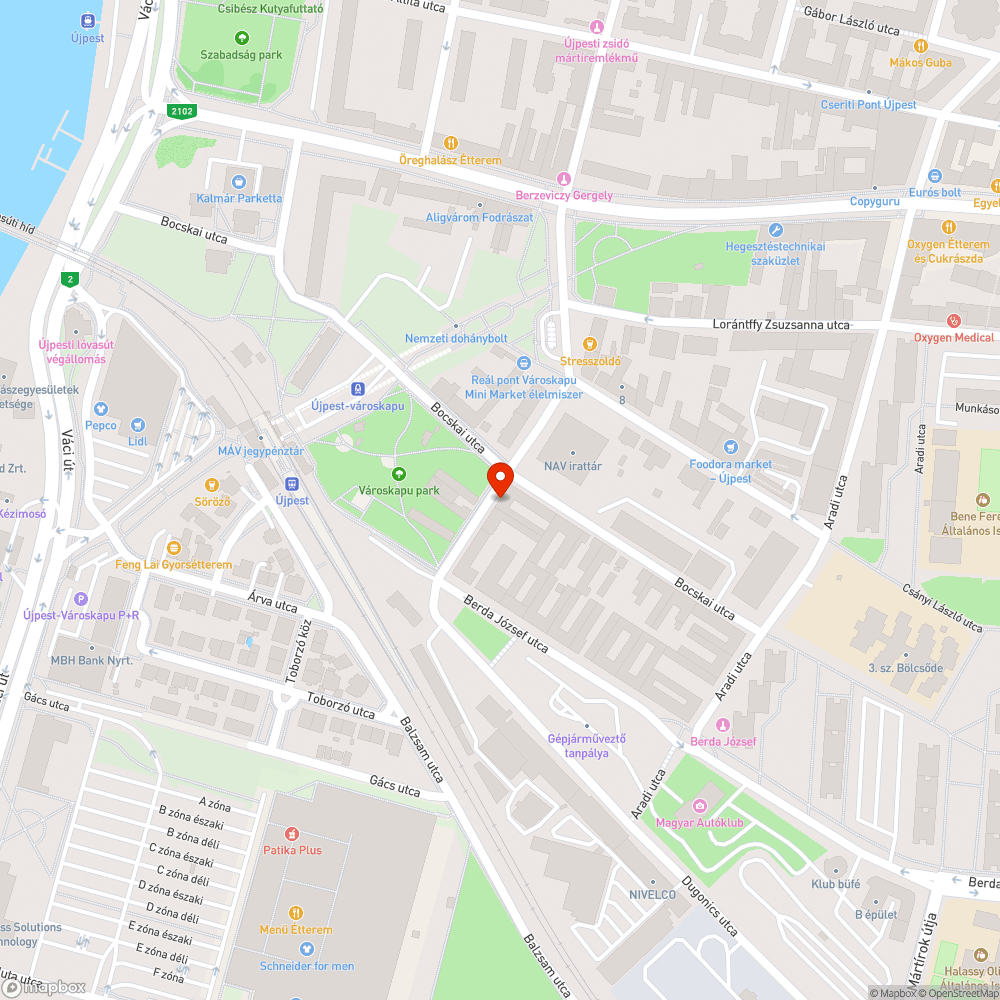 Járdán parkolás bejelentés helye