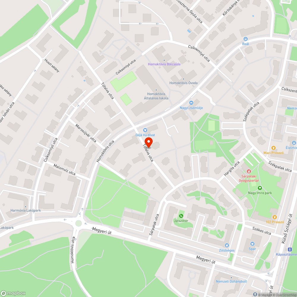 Sötét utca, nem világítanak a lámpák bejelentés helye