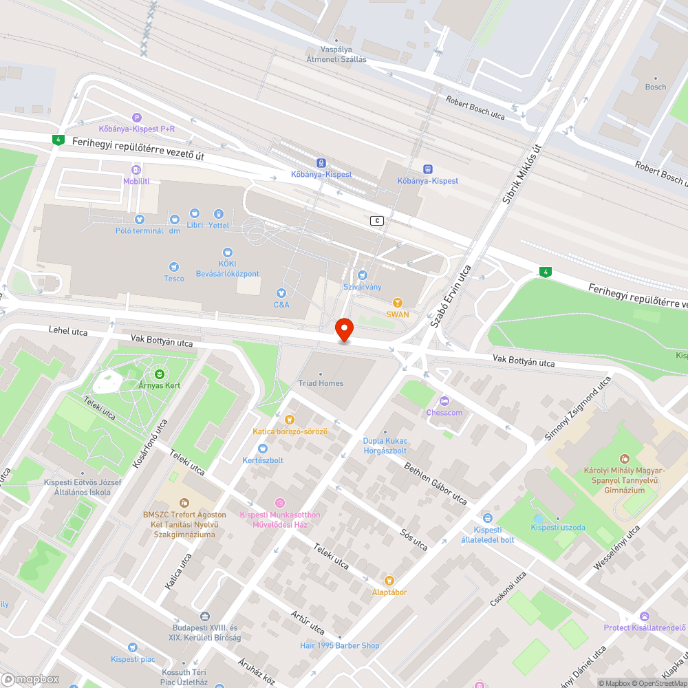 Kőbánya-Kispest BKK automata tisztasága bejelentés helye