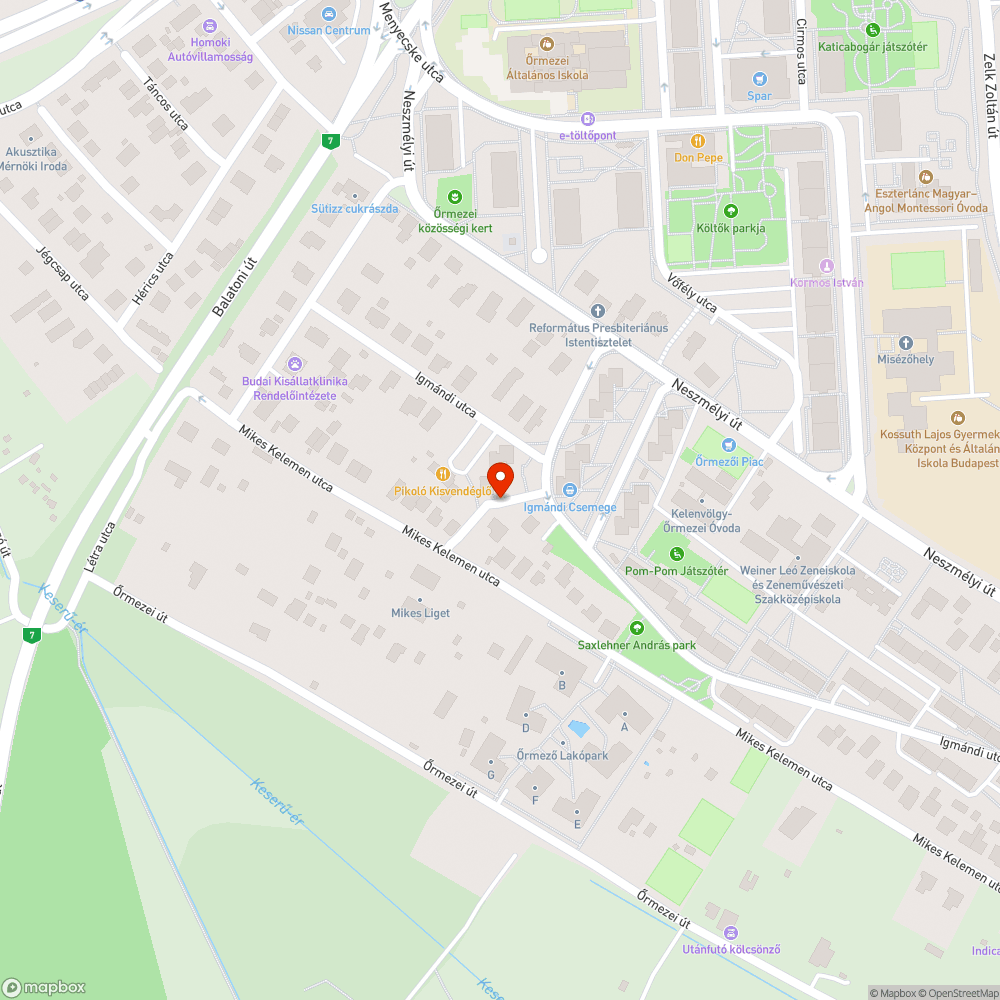 Elhagyott autó bejelentés helye