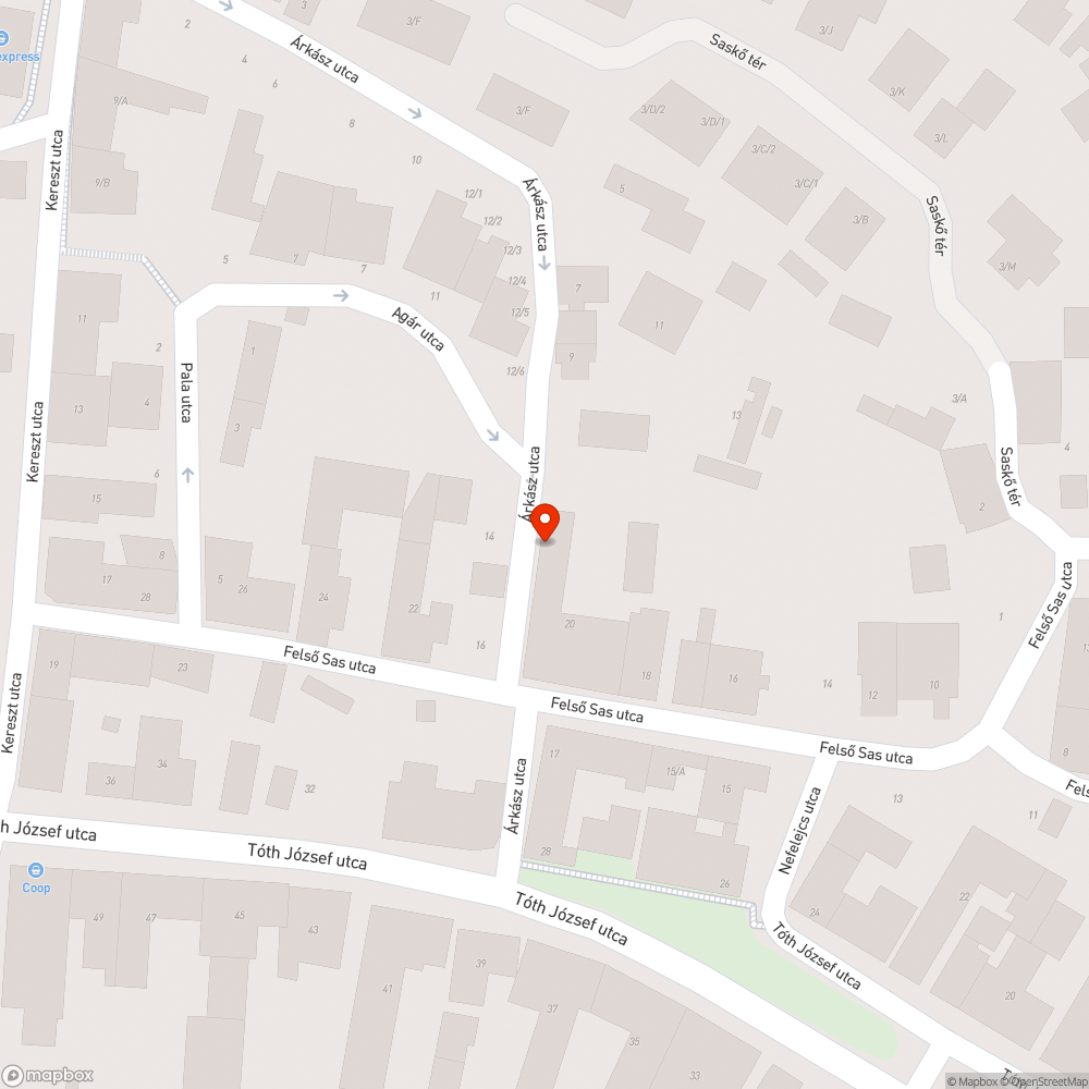 Kiégett/érintkezésihibás lámpa - Árkász utca Budafok bejelentés helye