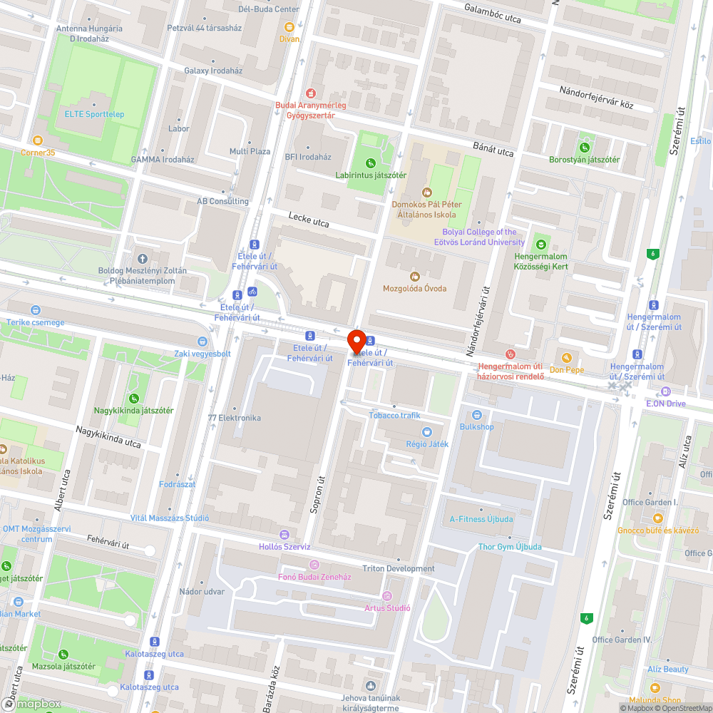 Túl magasra helyezett tábla bejelentés helye