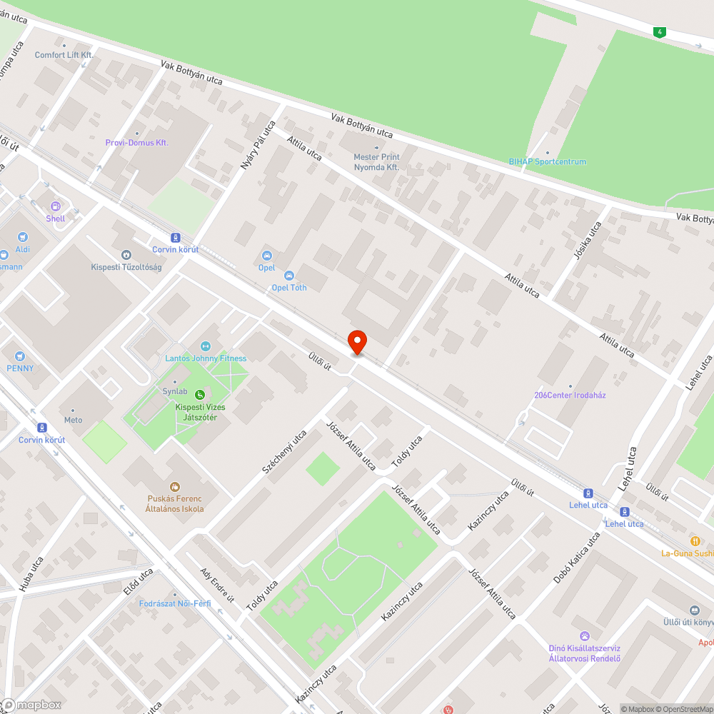 Veszélyes zebra bejelentés helye