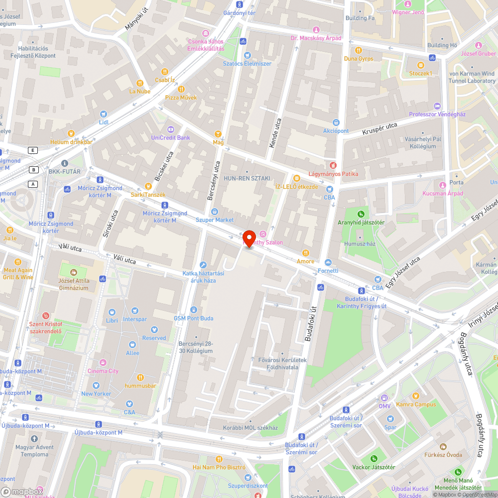 Összefirkált szekrény a Karinthy úton bejelentés helye