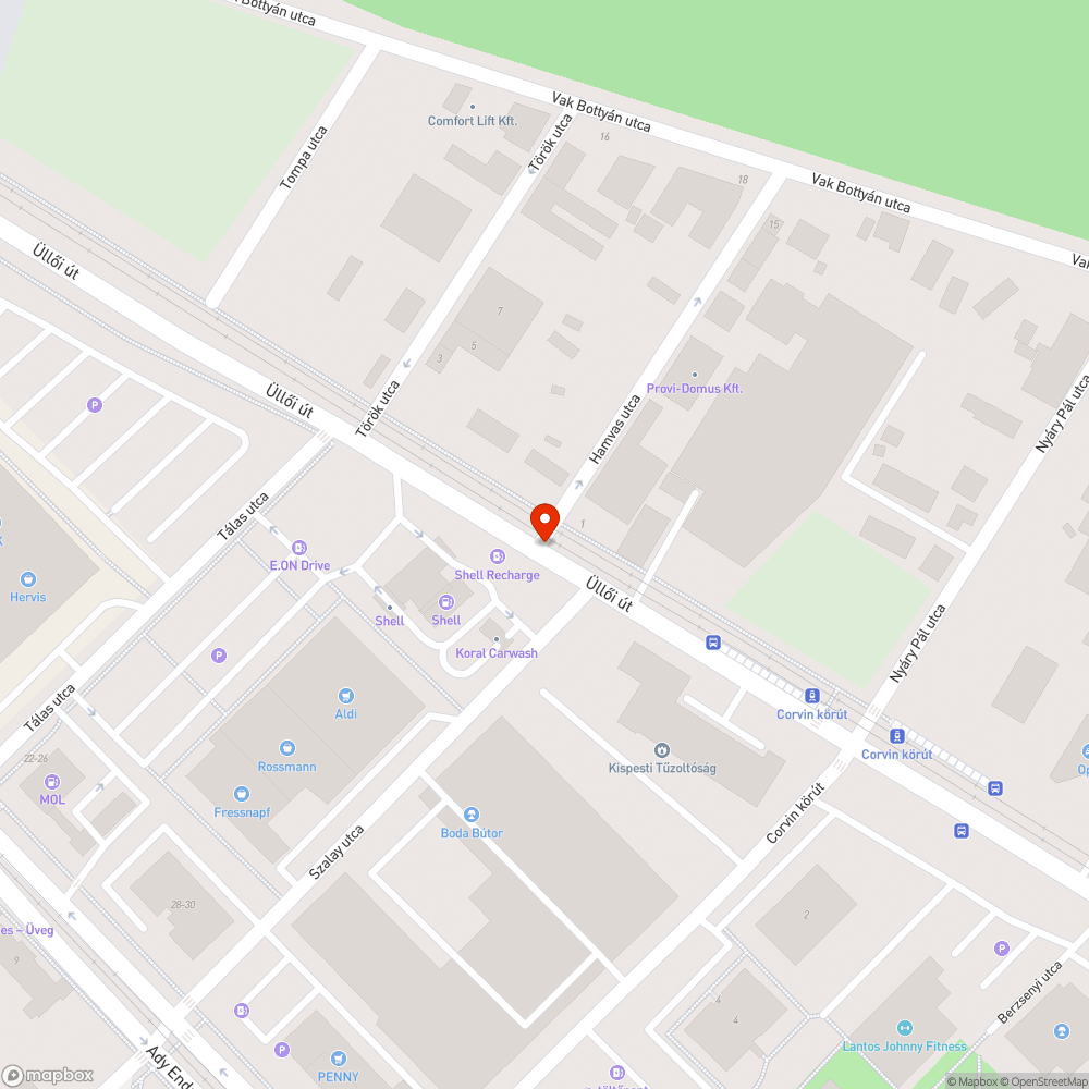 Hibásan elhelyezett tábla bejelentés helye