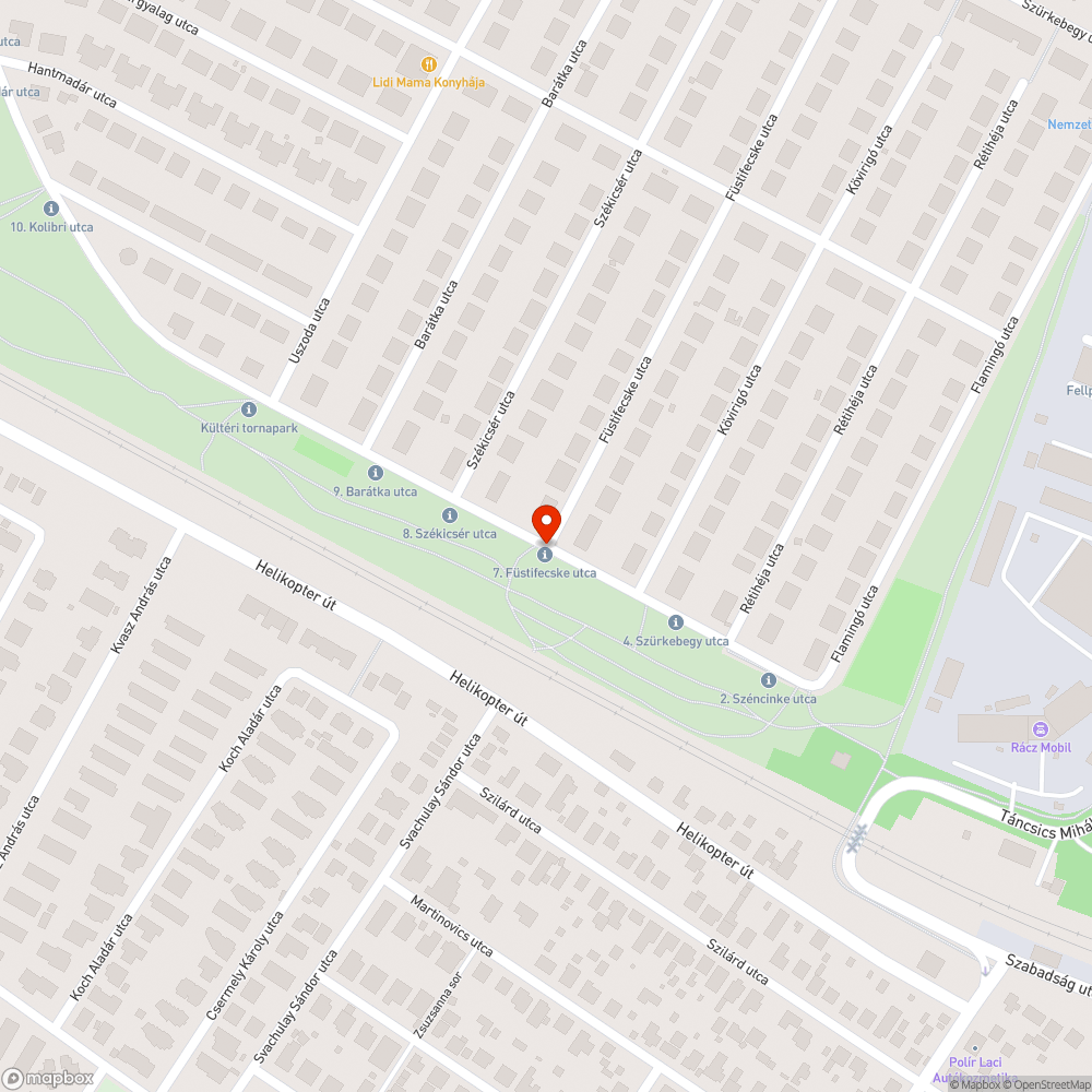 Balesetveszélyes állapotú fekvőrendőr! bejelentés helye