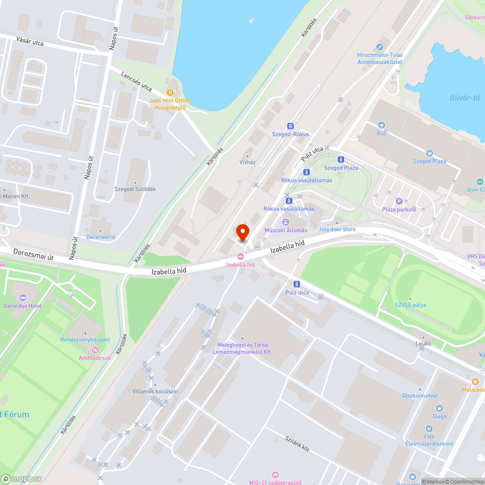 Hatalmas luk az aknafedél mellett az Izabella-hídon bejelentés helye